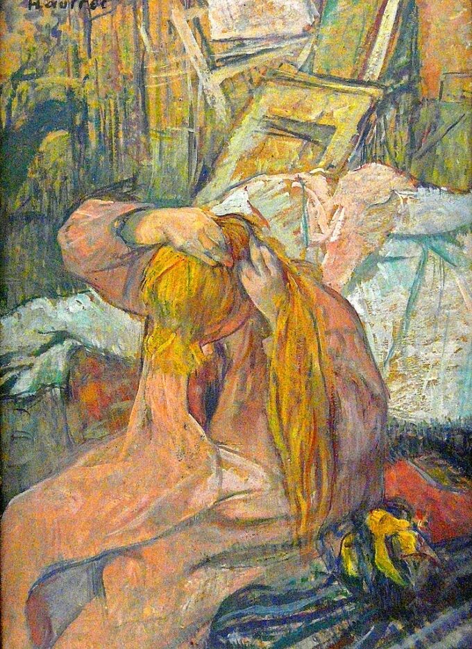 Donna che si pettina – Toulouse Lautrec Henri de Toulouse-Lautrec 70x105