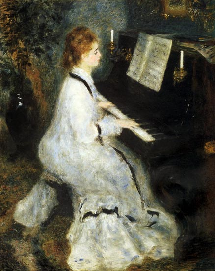 Donna al pianoforte – Pierre-Auguste Renoir Pierre-Auguste Renoir 70x85