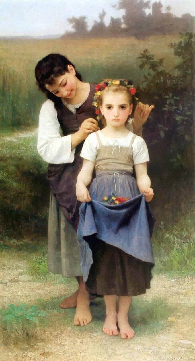 Il gioiello dei campi – William Bouguereau William Bouguereau 70x140