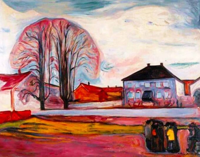 Casa ad Aasgaardstrand – Edvard Munch Edvard Munch 85x75