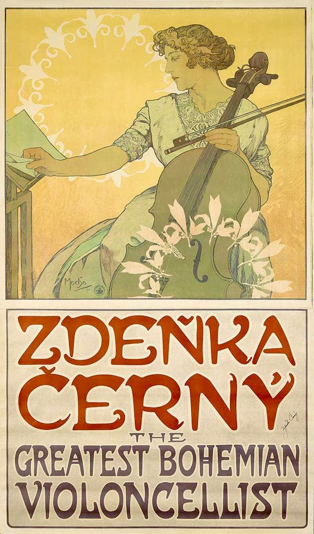 Affiche Zdenka Cerny – Mucha Alfons Mucha 70x120