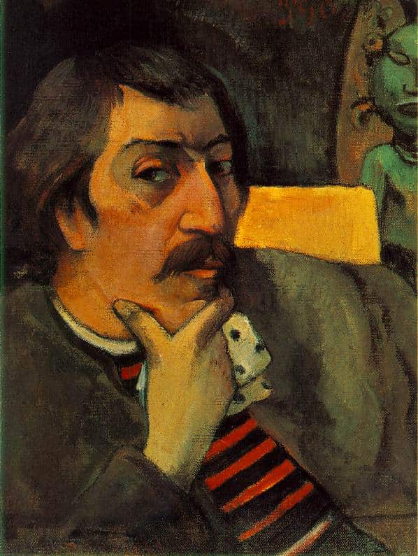 Autoritratto con l’idolo 1893 – Paul Gauguin Paul Gauguin 70x85