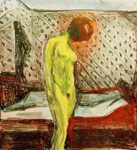 Giovane donna in lacrime accanto al suo letto – Edvard Munch Edvard Munch 70x70