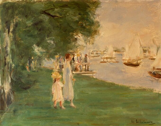 La corsa dei yacht, paesaggio di Wannsee – Max Liebermann Max Liebermann 85x75