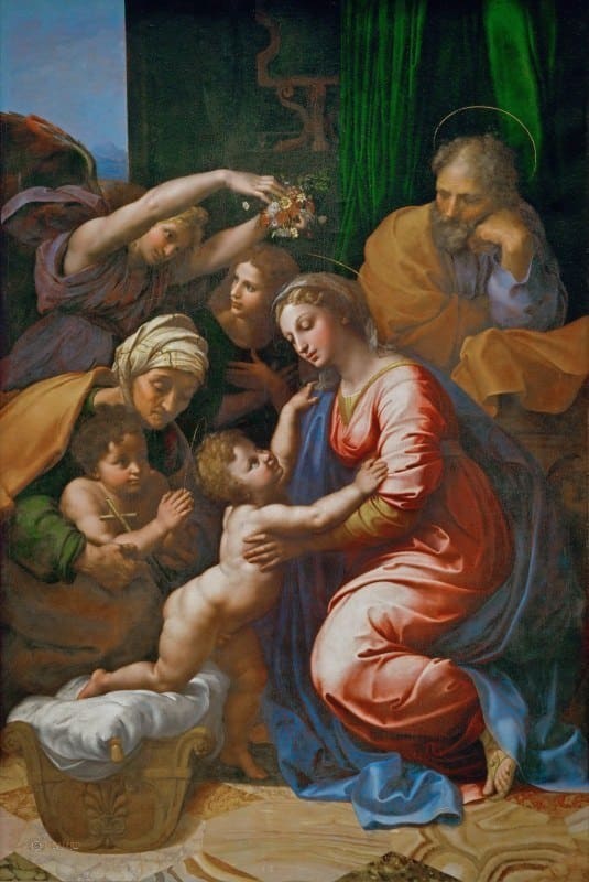 La grande santa famiglia di Francesco I – Raffaello (pittore) Raffaello Sanzio 70x105