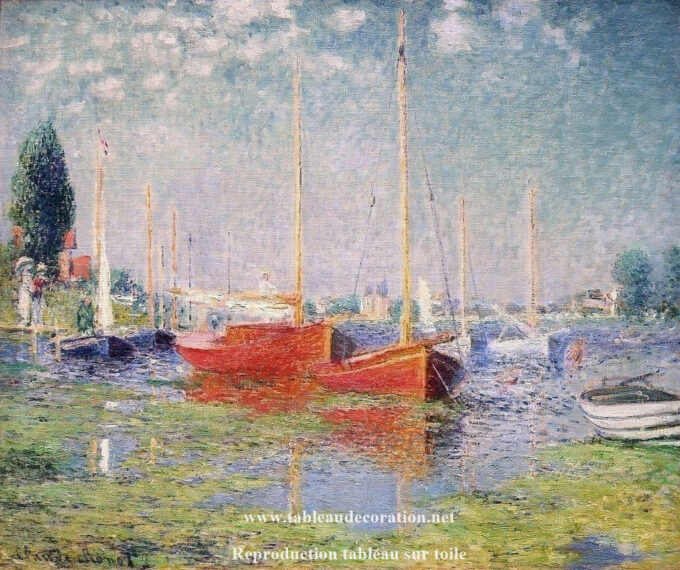 I battelli rossi, Argenteuil – Claude Monet Claude Monet 85x75