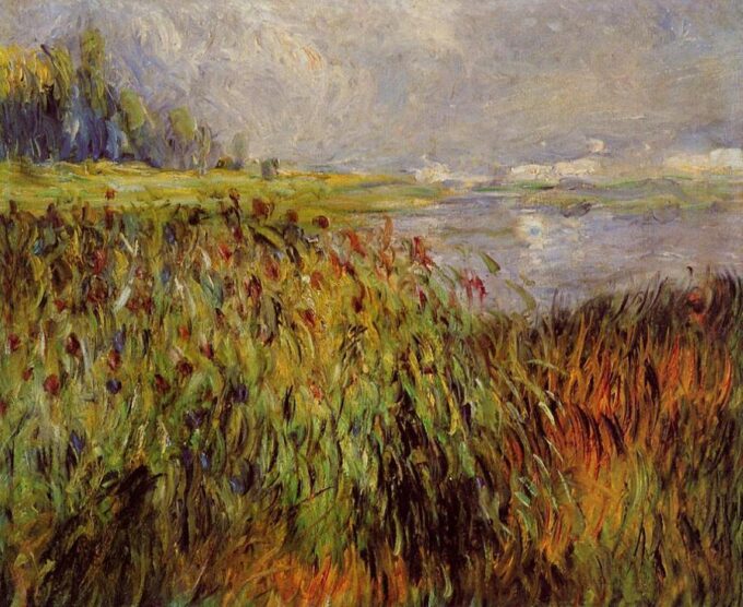 Giunchi sulle rive della Senna 1874 – Pierre-Auguste Renoir Pierre-Auguste Renoir 85x75