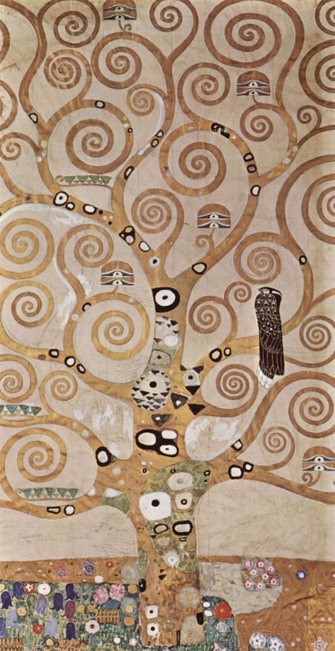 L’albero della vita, sezione centrale (dettaglio) – Gustav Klimt Gustav Klimt 70x140