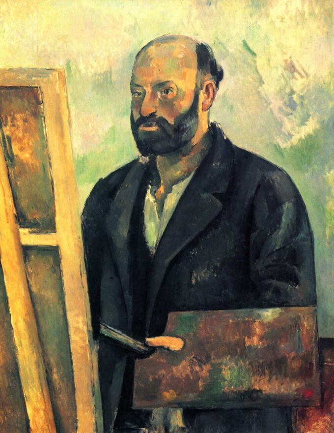 Autoritratto con la palette – Paul Cézanne Paul Cézanne 70x85