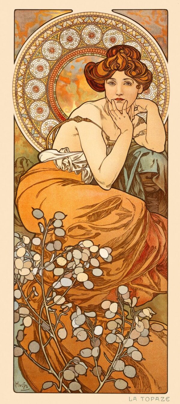 Topazio – Mucha Alfons Mucha 70x160