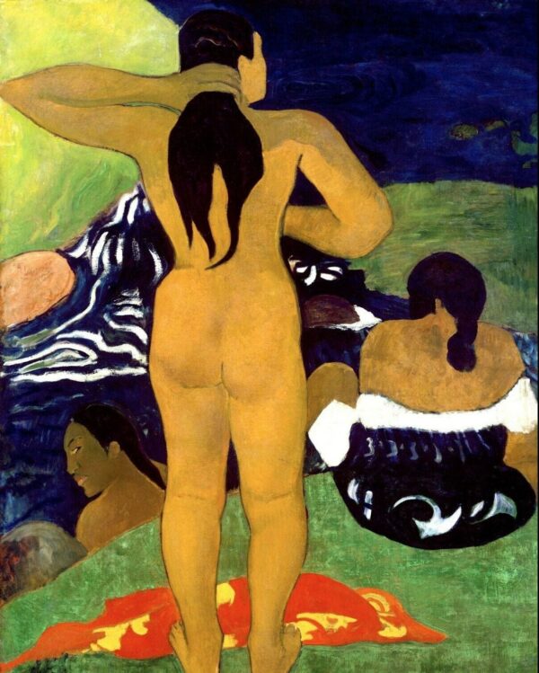 Tahiti, bagnanti con gocciolatoio – Paul Gauguin Paul Gauguin 70x85