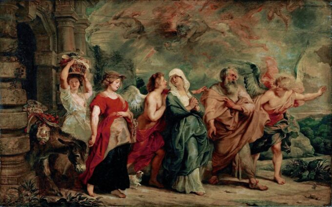 La famiglia di Lot lascia Sodoma – Peter Paul Rubens Peter Paul Rubens 105x70