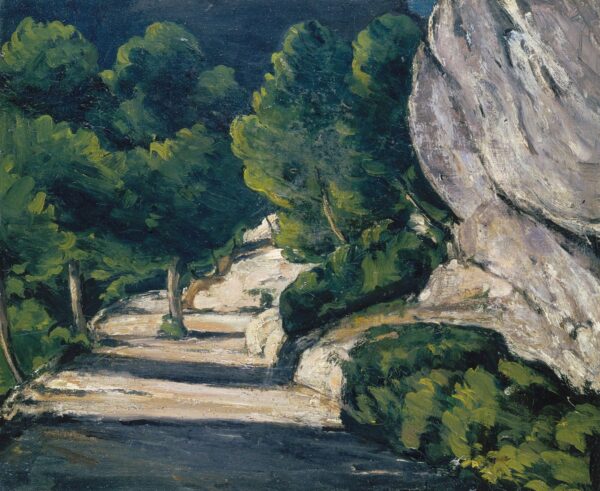 Paesaggio. Strada con alberi nelle Montagne Rocciose – Paul Cézanne Paul Cézanne 85x75