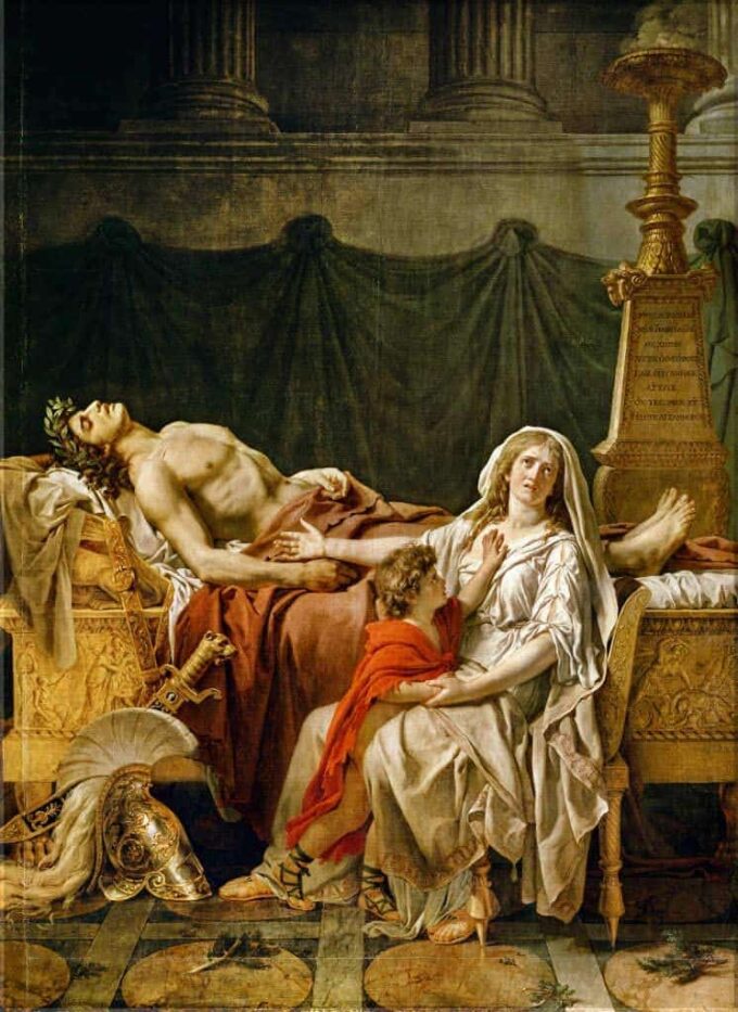 Il lutto di Andromaca – Jacques-Louis David Jacques-Louis David 70x105