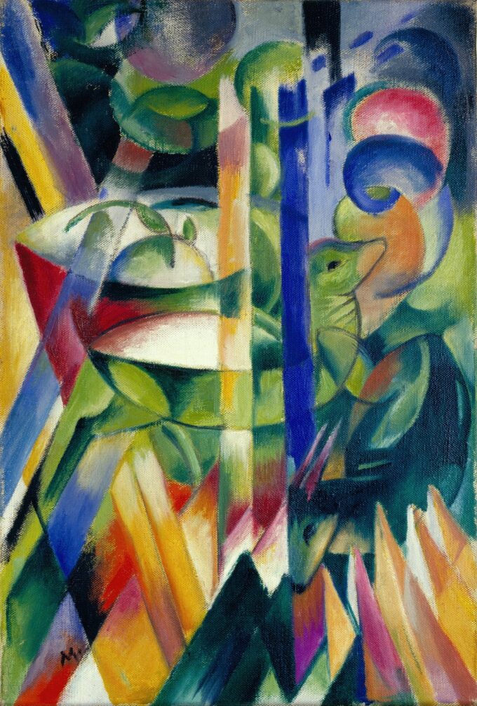 Le piccole capre di montagna – Franz Marc Franz Marc 70x105