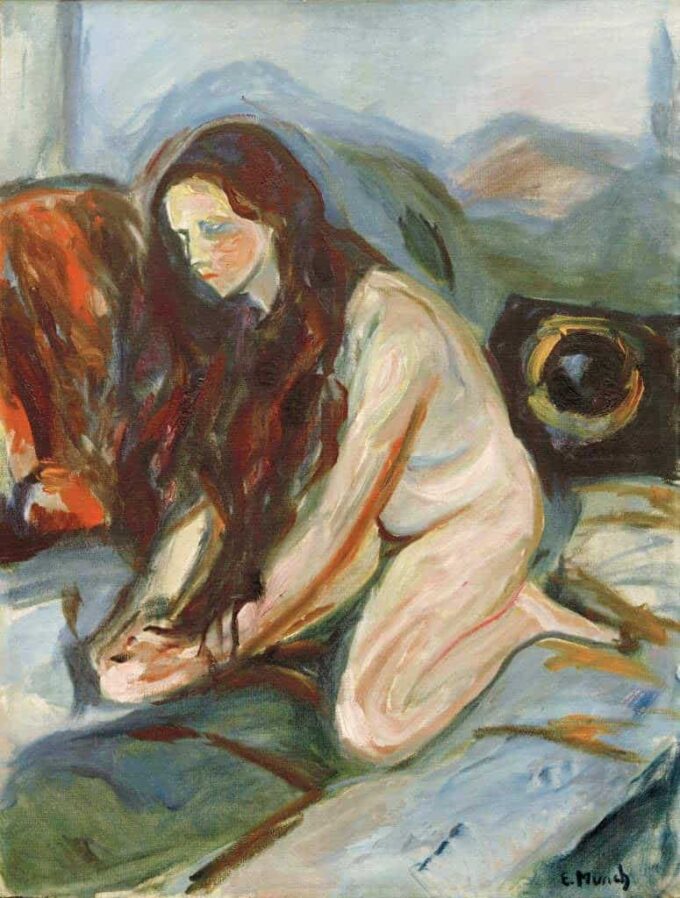 Nu in ginocchio – Edvard Munch Edvard Munch 70x85