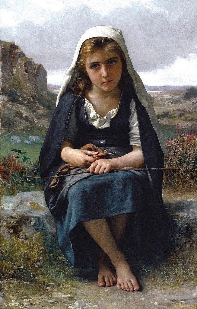 La bergère, 1881 – William Bouguereau William Bouguereau 70x105