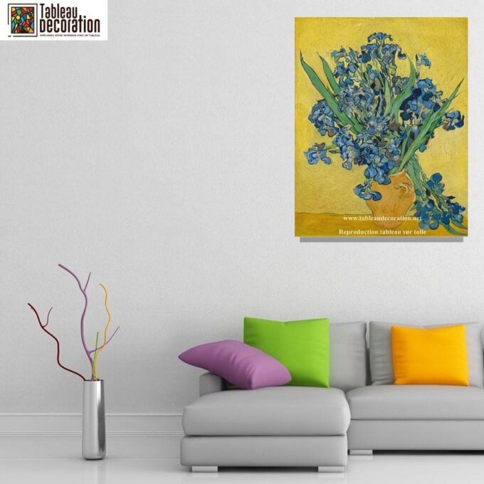 Gli Iris gialli (Vaso con iris) – Van Gogh Quadri Popolari 70x85 4