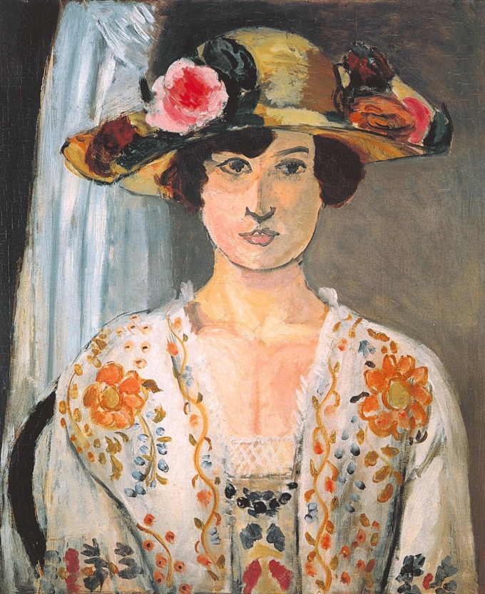 Donna con cappello fiorito – Matisse Henri Matisse 70x85