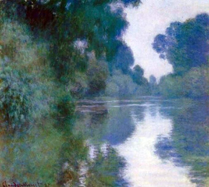 Bras de Seine vicino a Giverny – Claude Monet Claude Monet 70x70