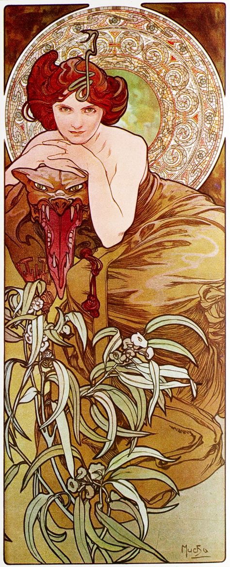 Pietre preziose: Smeraldo – Mucha Alfons Mucha 70x160