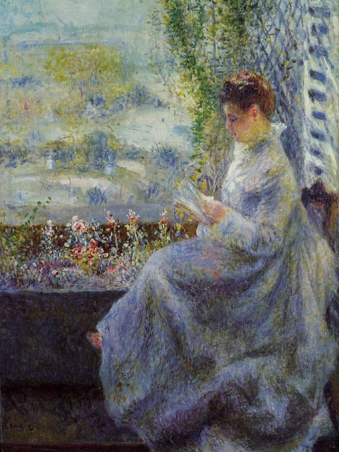 Madame Chocquet in lettura – Pierre-Auguste Renoir Pierre-Auguste Renoir 70x85