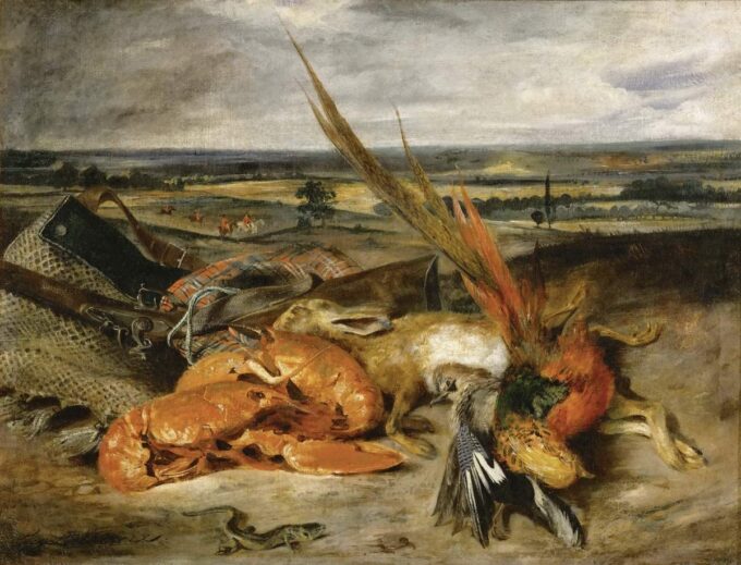 Natura morta con aragoste – Eugène Delacroix Eugène Delacroix 85x75