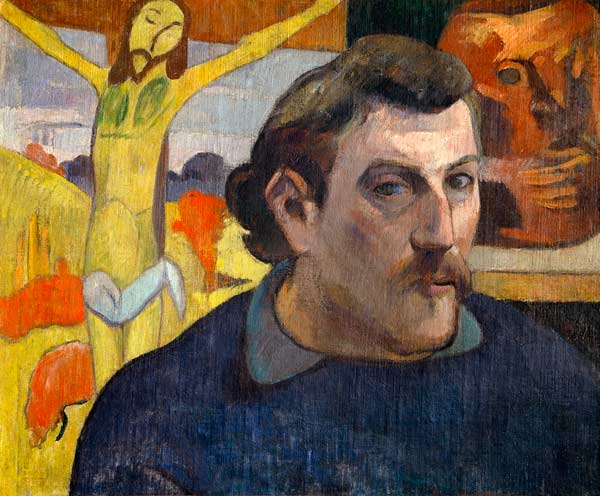 Autoritratto con il Cristo giallo – Paul Gauguin Paul Gauguin 85x75