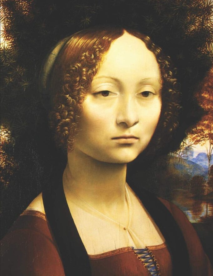 Ginevra de’ Benci – Léonard de Vinci Léonard da Vinci 70x85