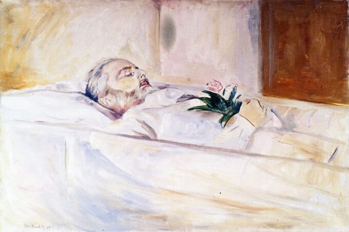 John Hazeland sul suo letto di morte – Edvard Munch Edvard Munch 105x70