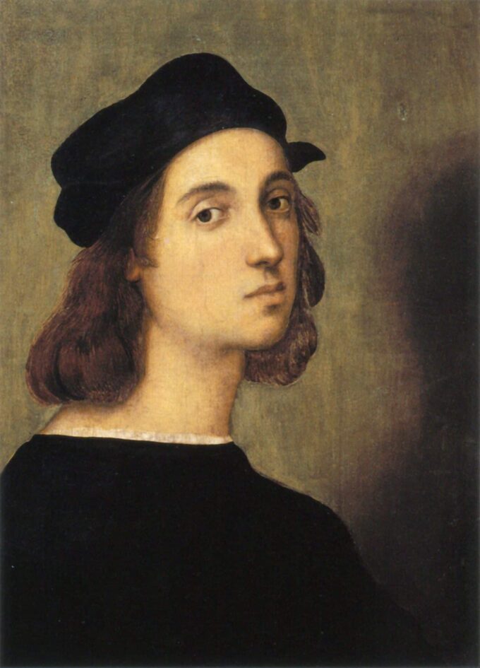 Autoritratto – Raphaël (pittore) Raffaello Sanzio 70x105