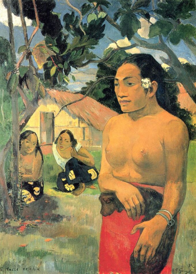 E haere oe i hia – Paul Gauguin Paul Gauguin 70x105