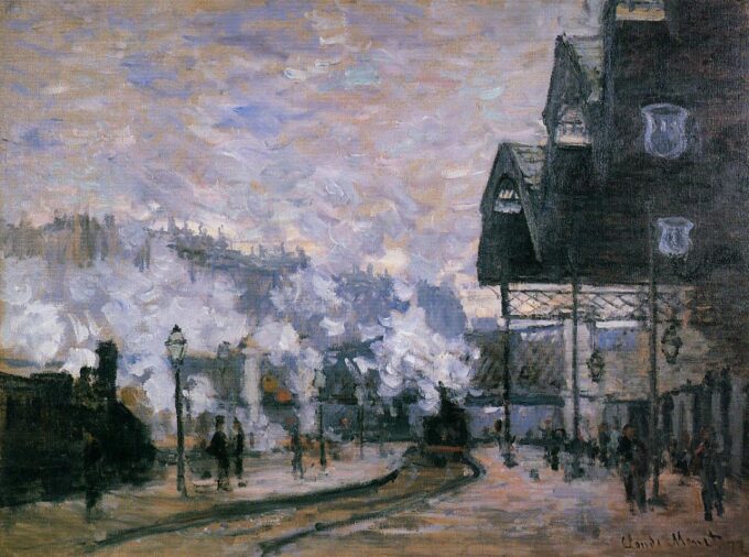 La Gare Saint-Lazare, vista esterna – Claude Monet "Gare Saint-Lazare" di Claude Monet 85x75