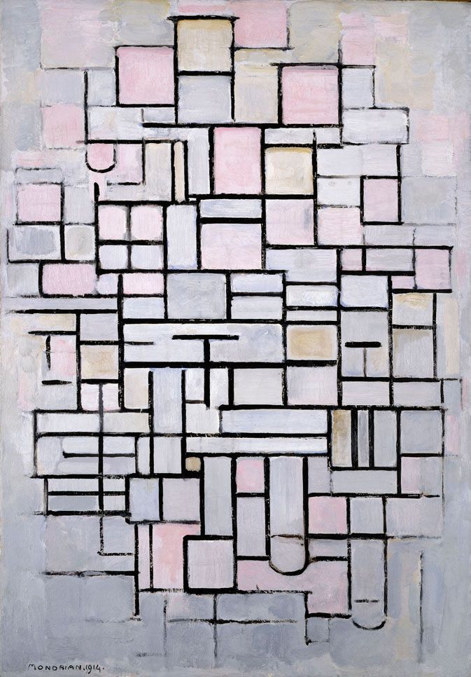 Composizione n°IV o composizione 6 – Mondrian Piet Mondrian 70x105