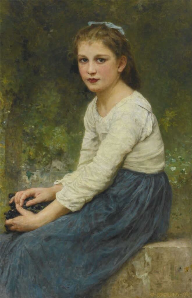 Ragazza con uva – William Bouguereau William Bouguereau 70x105