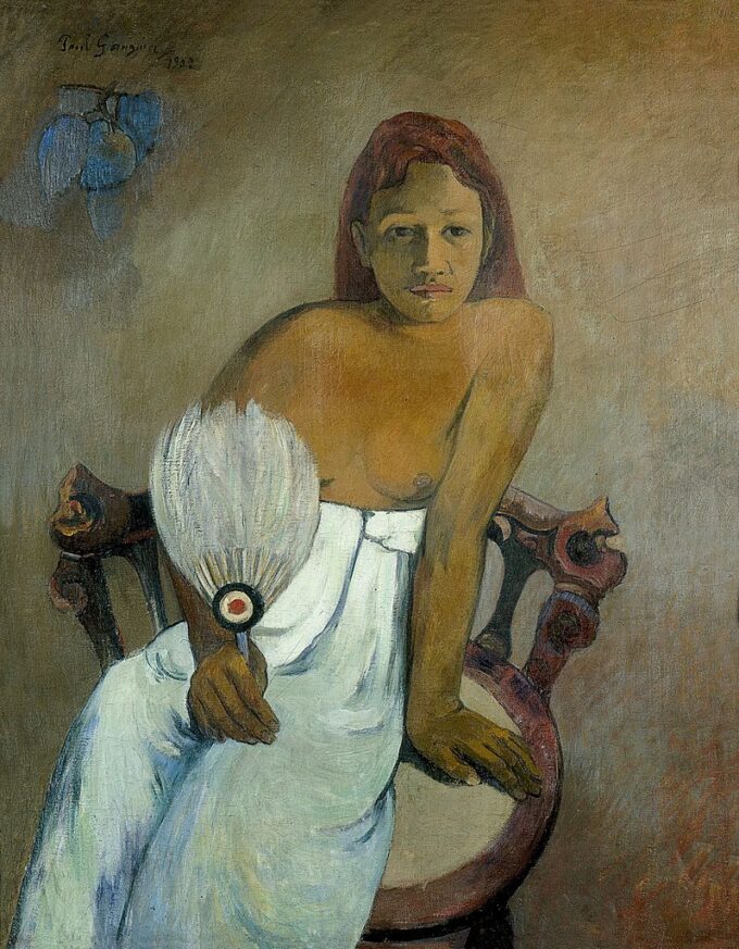 Ragazza con ventagli – Paul Gauguin Paul Gauguin 70x85