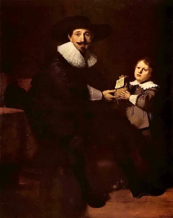 Jean Pellicorne e suo figlio Caspar – Rembrandt van Rijn Rembrandt van Rijn 70x85