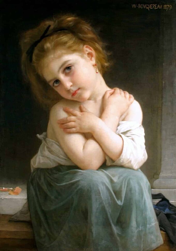 Il freddo – William Bouguereau William Bouguereau 70x105