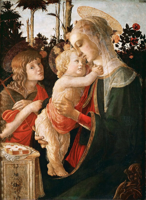 Madonna con Bambino e San Giovanni Battista (per ulteriori dettagli vedere 93885, 93887) – Sandro Botticelli Sandro Botticelli 70x105