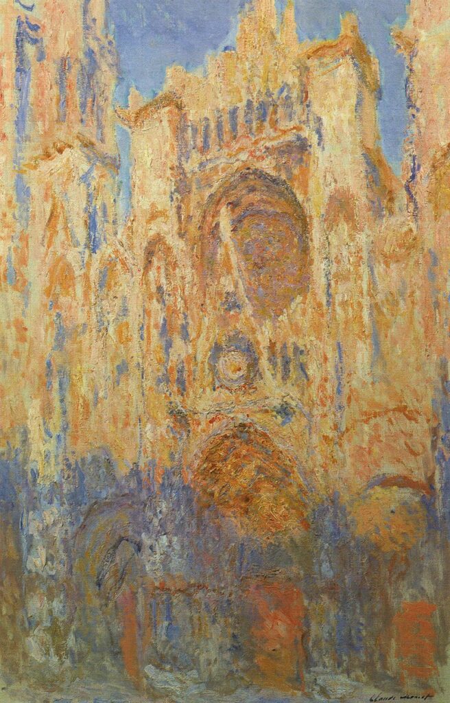 Cattedrale di Rouen. Effetto di sole (Fine della giornata) – Claude Monet "Cathédrales de Rouen" di Claude Monet 70x105