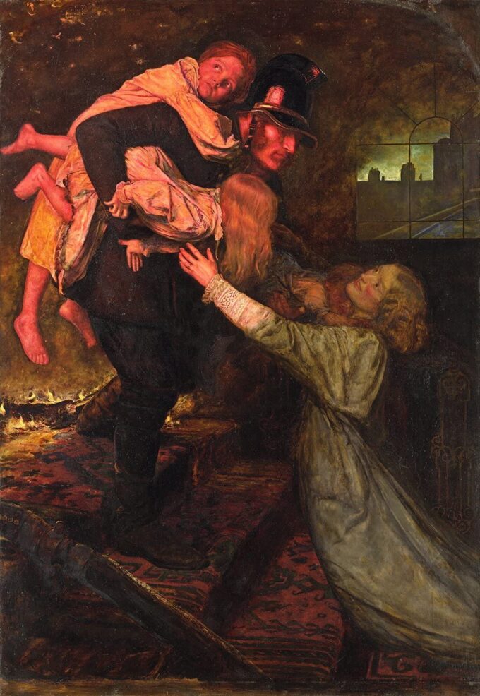 Il salvataggio – John Everett Millais John Everett Millais 70x105