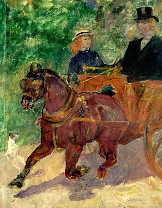 Cob attaccato a un carro – Toulouse Lautrec Henri de Toulouse-Lautrec 70x85