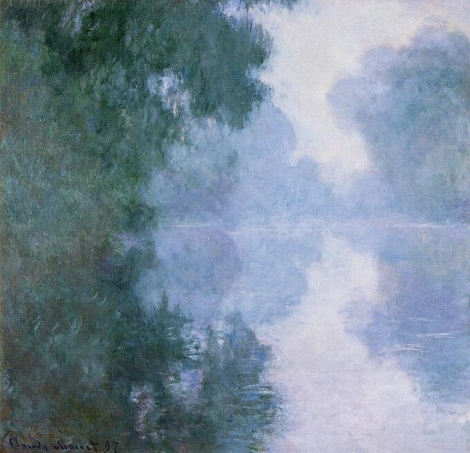 Bras de Seine vicino a Giverny – Claude Monet Claude Monet 70x70