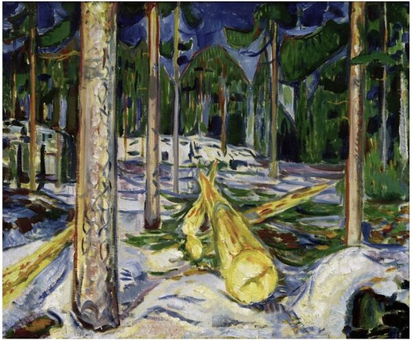 Tronco d’albero giallo – Edvard Munch Edvard Munch 85x75