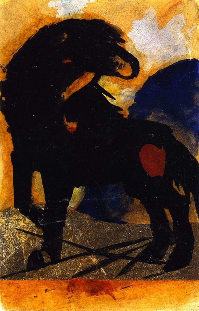 Il piccolo cavallo nero – Franz Marc Franz Marc 70x105