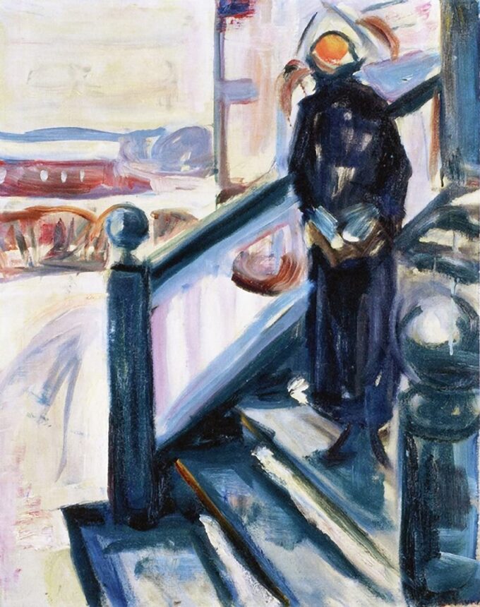 Donna su una veranda – Edvard Munch Edvard Munch 70x85