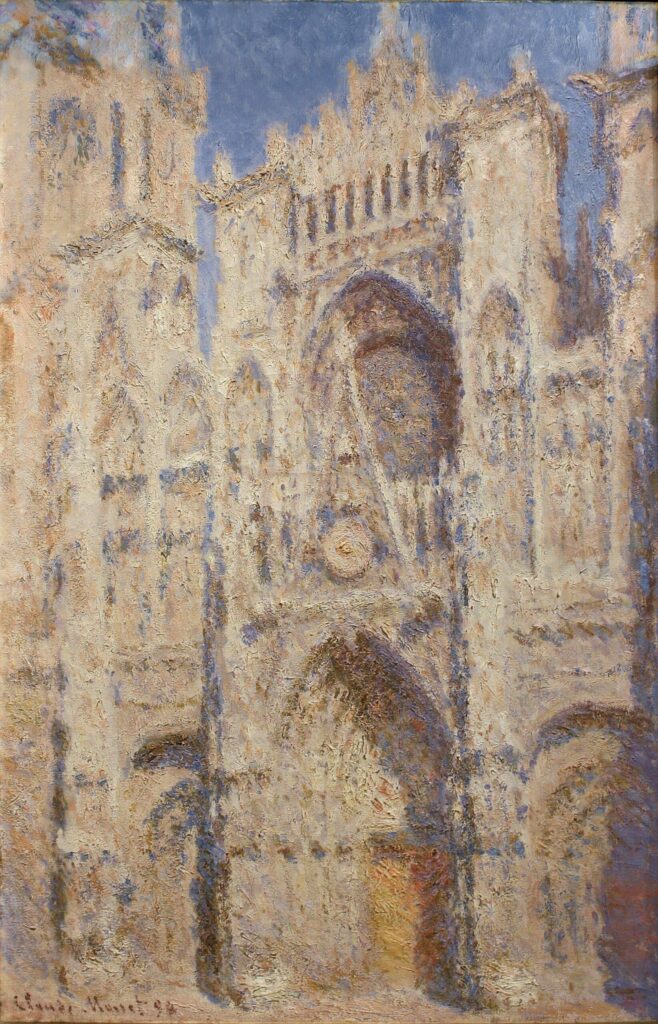 Il Portale della cattedrale di Rouen al sole (W1325) – Claude Monet "Cathédrales de Rouen" di Claude Monet 70x105