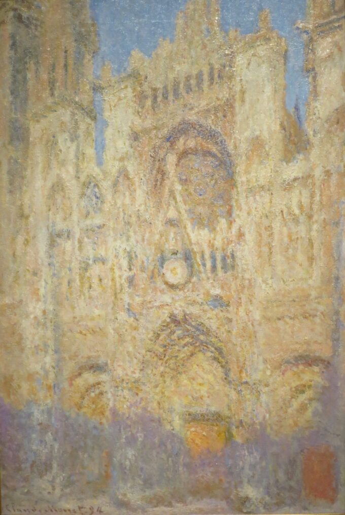 Cattedrale di Rouen, a mezzogiorno (W1326) – Claude Monet "Cathédrales de Rouen" di Claude Monet 70x105