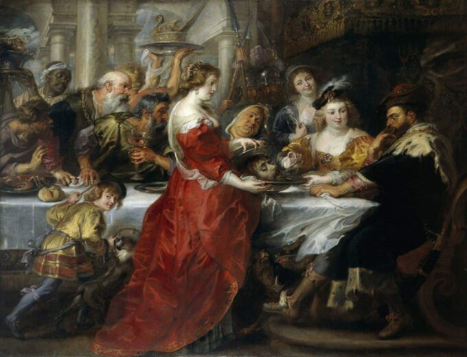 Il banchetto di Erode – Peter Paul Rubens Peter Paul Rubens 85x75