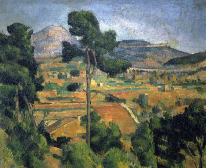 La Montagna Sainte-Victoire vista da Montbriand – Paul Cézanne Paul Cézanne 85x75